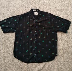 Goouche Vintage Short-sleeve Buttondown Shirt